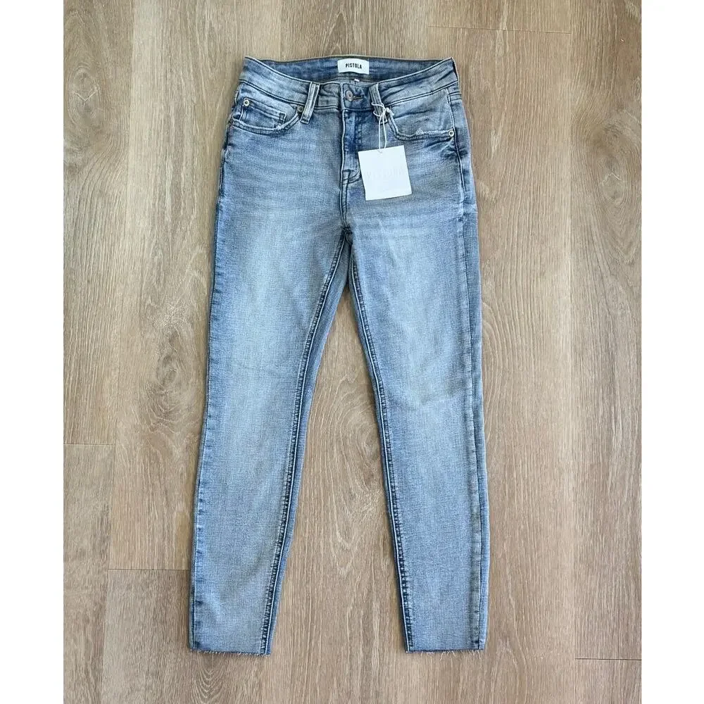 Pistola Women's Distressed Ankle Skinny Jeans -  Size 26